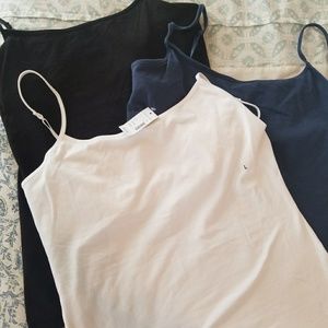 3 Size Large Maurices Camis W/ Built In Shelf-Bra